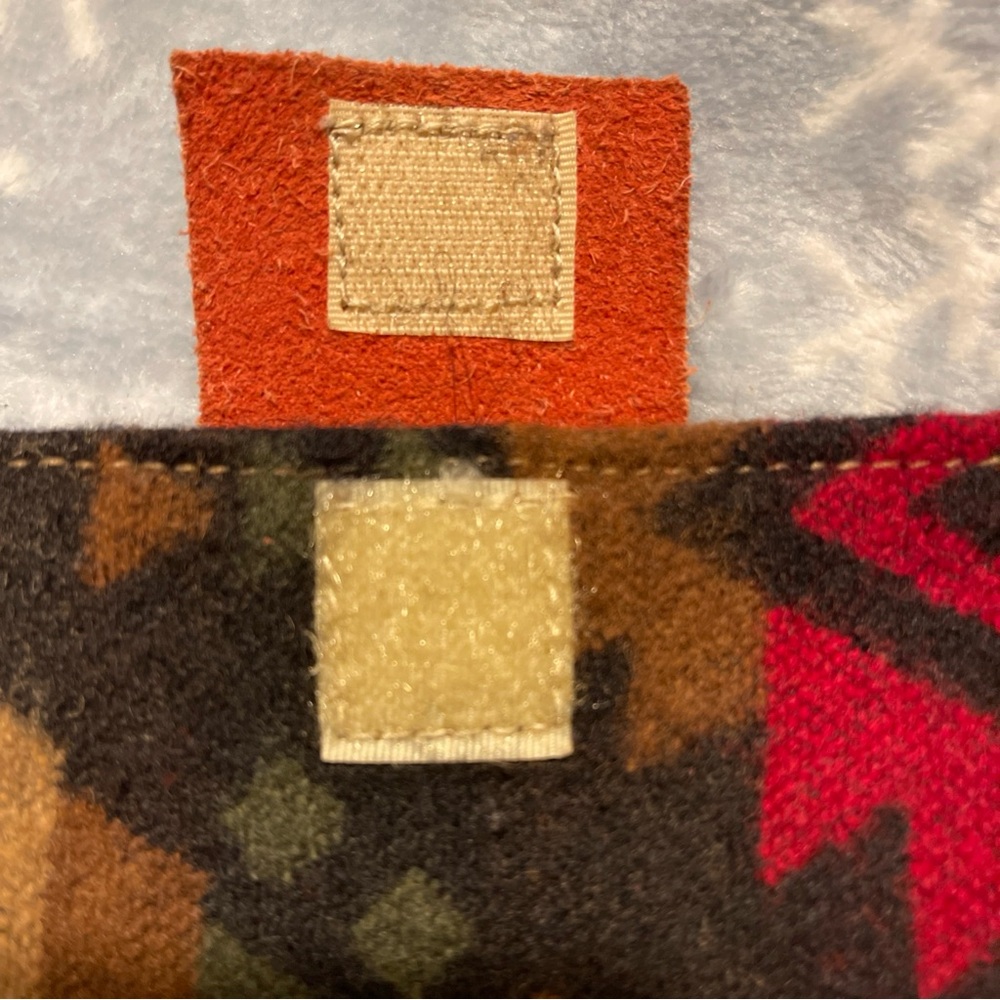 Boho Style Geometric Multicolor Patterned Wool Cr… - image 5